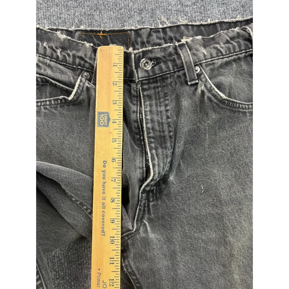 VNTG Levi's 550 Jeans Mens 31x29 Black Orange Tab USA Made Relaxed Tapered Fit
